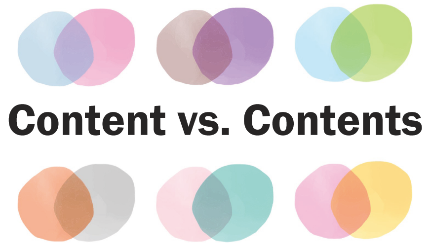 コンテンツ は英語で Content と Contents の違い えいごのこと